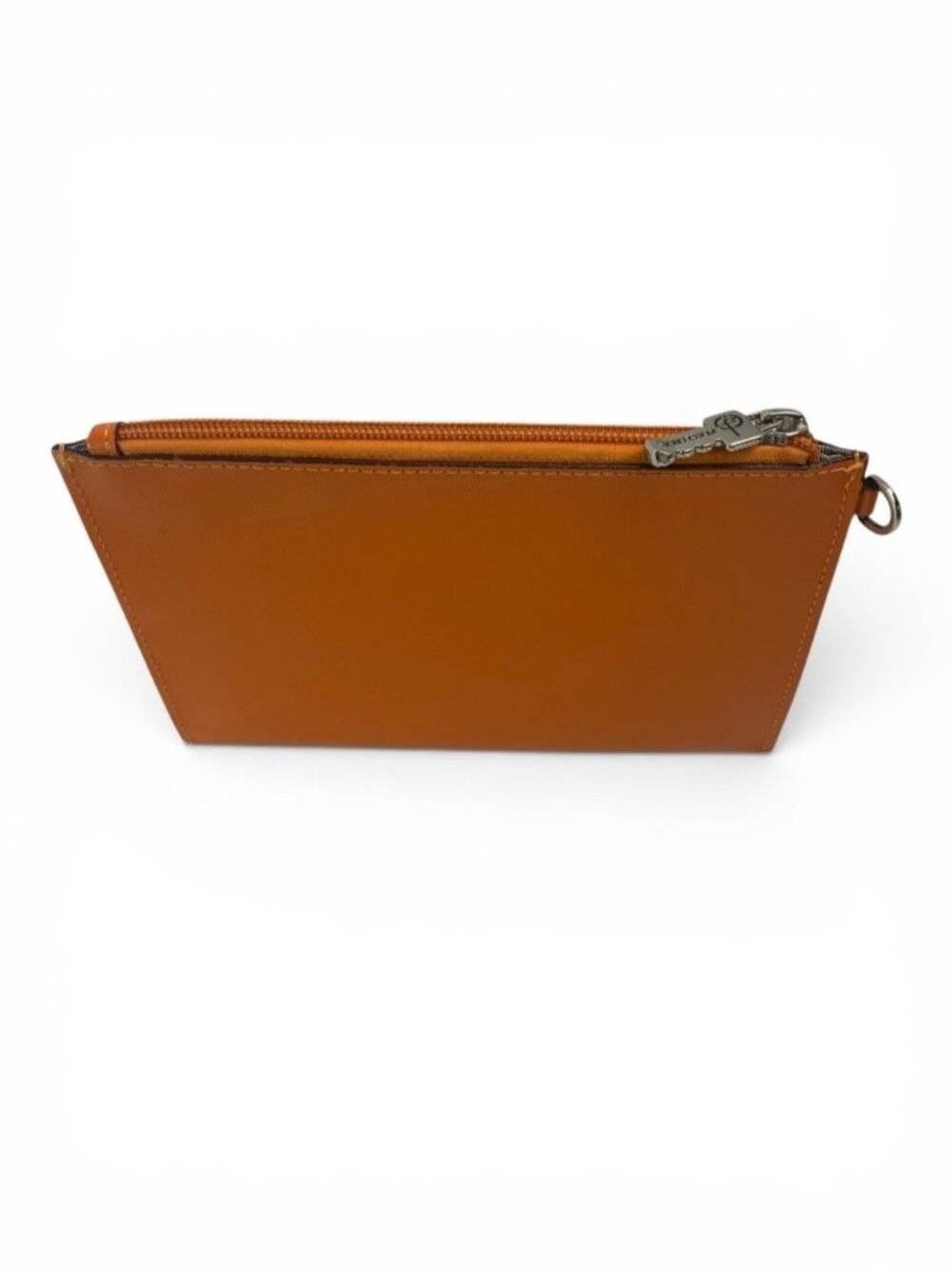 Jack Georges Saffiano Leather pouch in Orange
